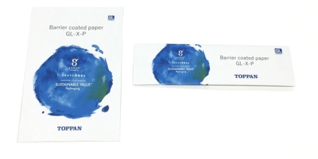 Toppan’s new GL-X-P barrier coated paper is suitable for diverse packaging shapes and contents. © Toppan Inc.