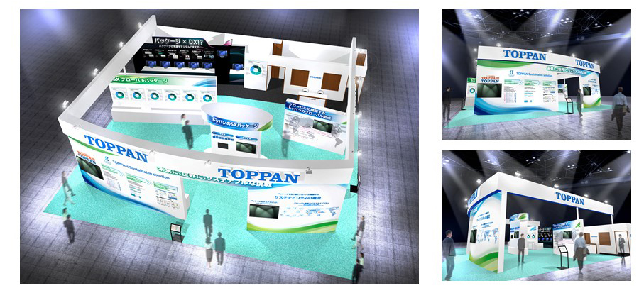 Concept for the Toppan booth at TOKYO PACK 2022　 © TOPPAN INC.