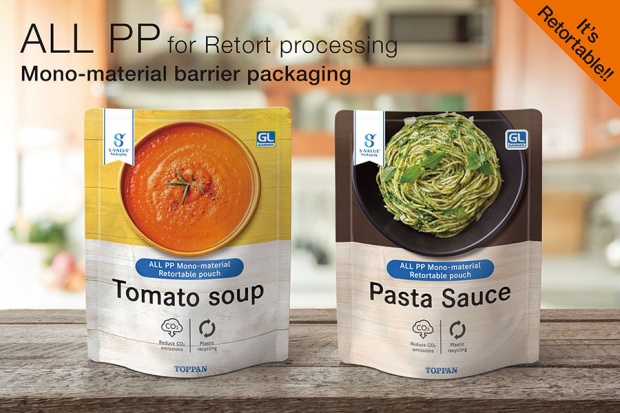 Toppan's ALL PP mono-material packaging is retortable and microwavable.　 © TOPPAN INC.