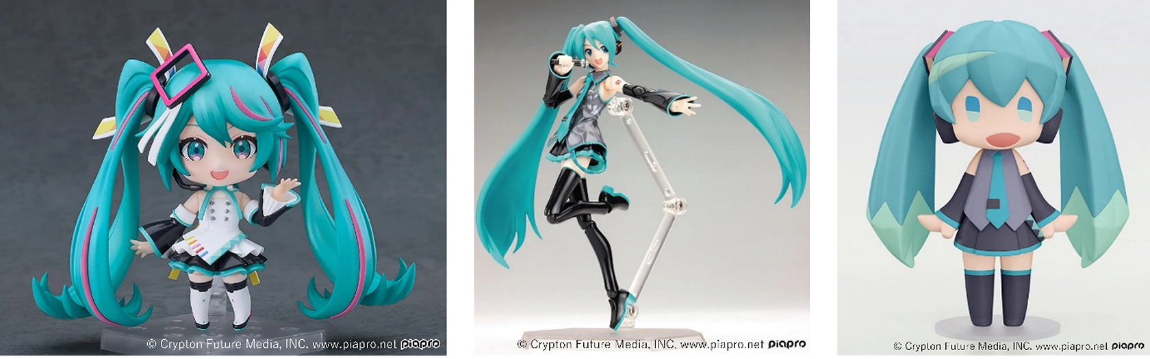 Examples of figures (Nendoroid, figma, HELLO! Series)