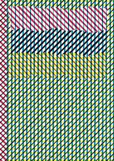 CMYK4色の線のかけ合わせで 05