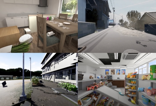 地震を疑似的に体験できるVR防災教育動画