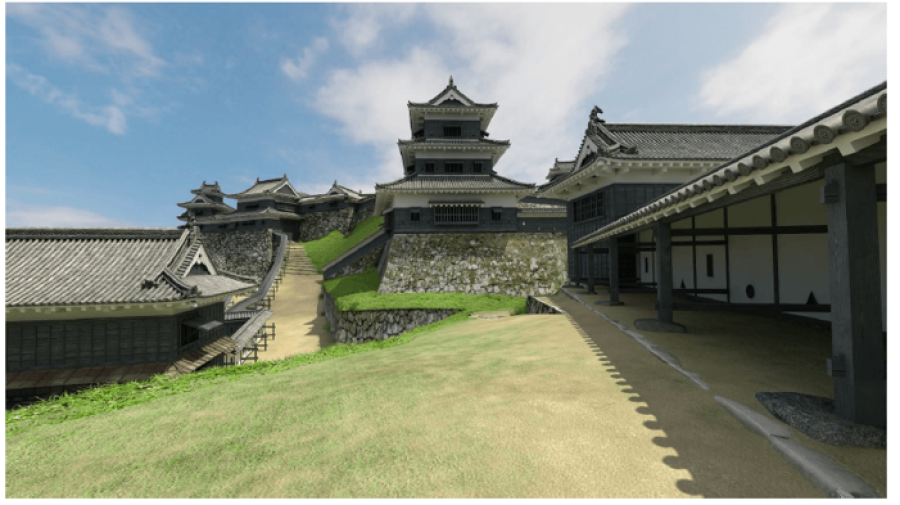 観光DXで江戸時代のお城を復元し、周遊観光を促進