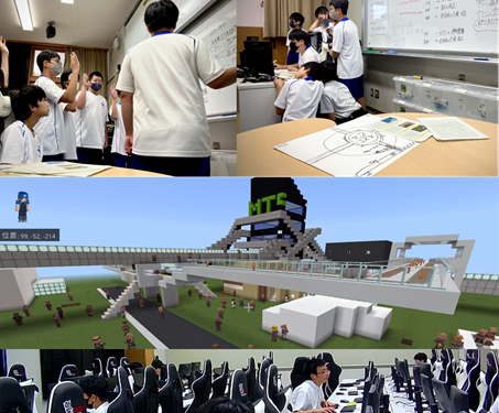 「彦根市立東中学校の様子」