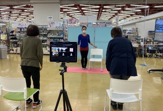 動画配信の様子