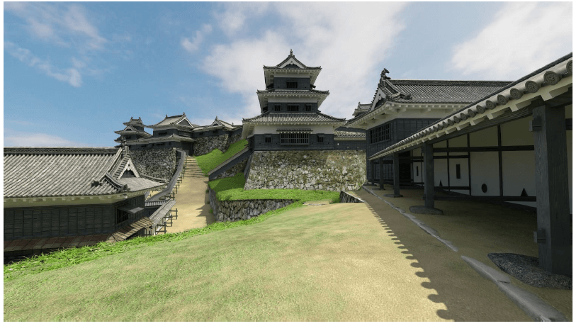 三浦先生の復元図の情報をもとにVRを制作