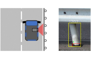 AI画像解析を使用したガードレール支柱腐食点検システムを開発